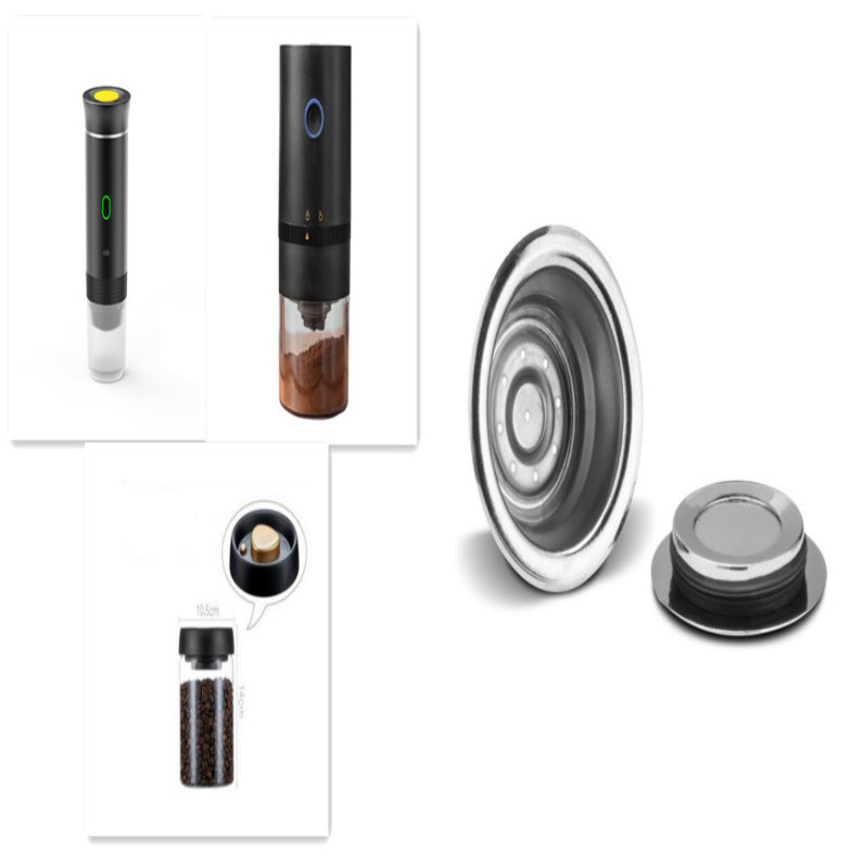 Electric Grinder Coffee Travel Handy 3 In1 Espresso Portable Coffee Espresso Maker Machine Cafe Portable Capsule Coffee Machine Kitchen Gadgets