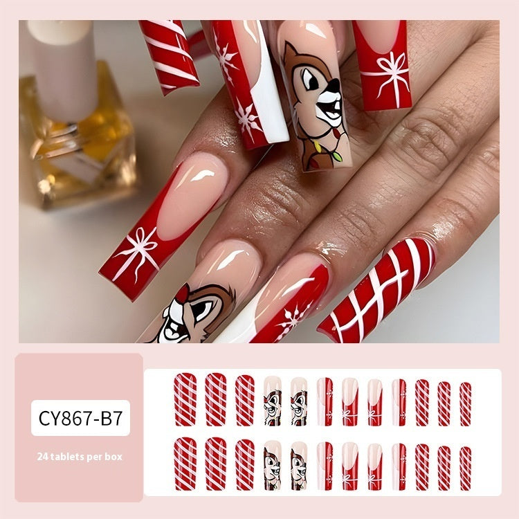 Christmas Wear Fake Nails Nail Sticker