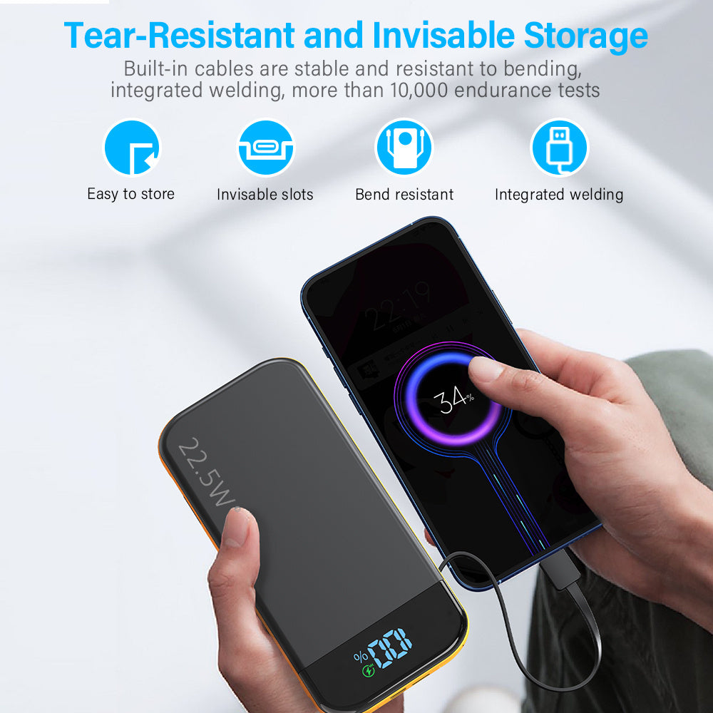 Comes With A 2-wire Digital Display Super Fast Charging Power Bank